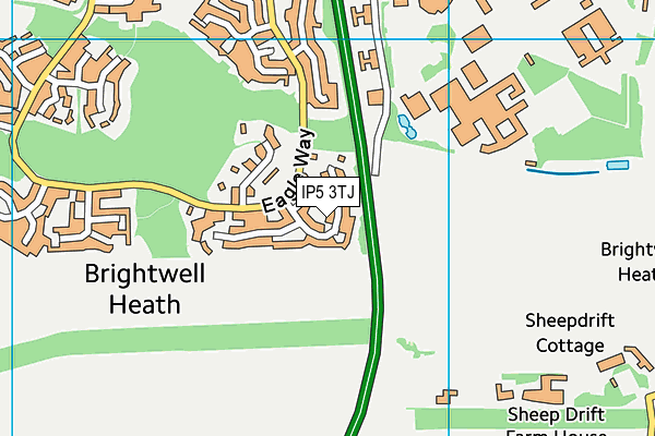 IP5 3TJ map - OS VectorMap District (Ordnance Survey)