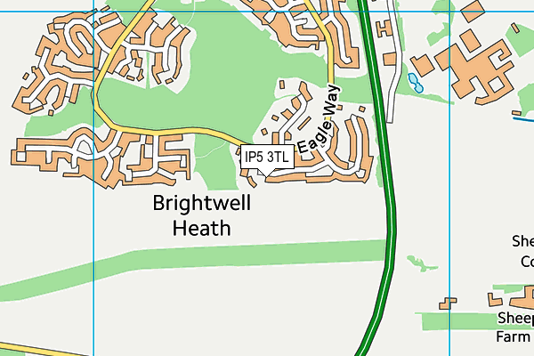 IP5 3TL map - OS VectorMap District (Ordnance Survey)