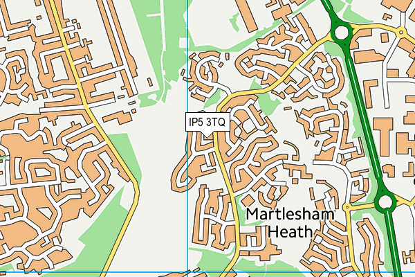 IP5 3TQ map - OS VectorMap District (Ordnance Survey)