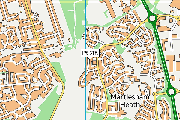 IP5 3TR map - OS VectorMap District (Ordnance Survey)