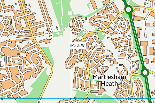 IP5 3TW map - OS VectorMap District (Ordnance Survey)
