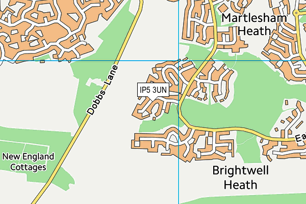 IP5 3UN map - OS VectorMap District (Ordnance Survey)