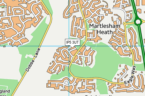 IP5 3UT map - OS VectorMap District (Ordnance Survey)