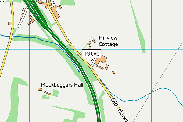 IP6 0AG map - OS VectorMap District (Ordnance Survey)