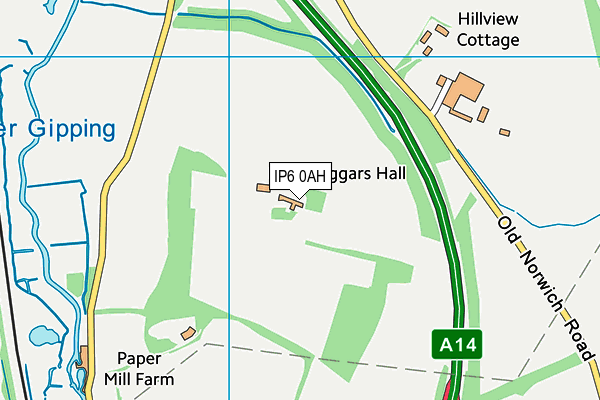 IP6 0AH map - OS VectorMap District (Ordnance Survey)