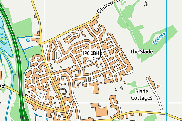 IP6 0BH map - OS VectorMap District (Ordnance Survey)