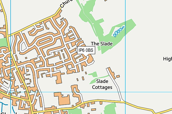 IP6 0BS map - OS VectorMap District (Ordnance Survey)