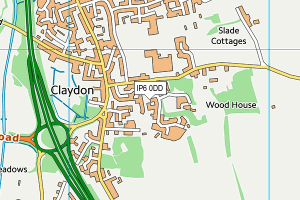 IP6 0DD map - OS VectorMap District (Ordnance Survey)