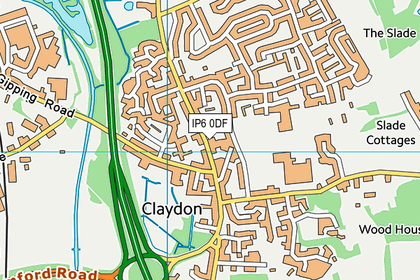 Map of THE CLAYDON HAIR COMPANY LIMITED at district scale