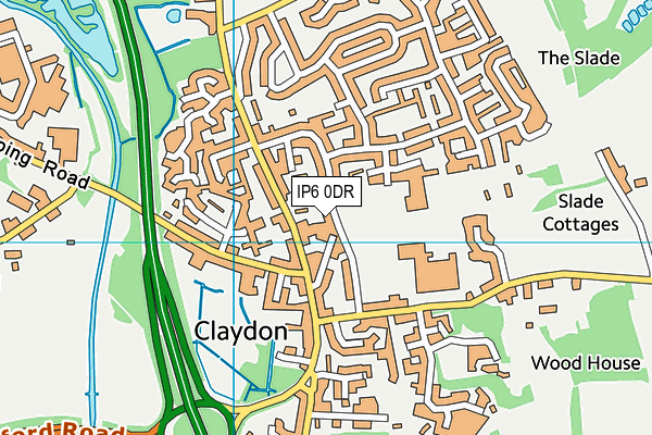 IP6 0DR map - OS VectorMap District (Ordnance Survey)