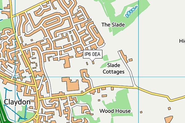 IP6 0EA map - OS VectorMap District (Ordnance Survey)