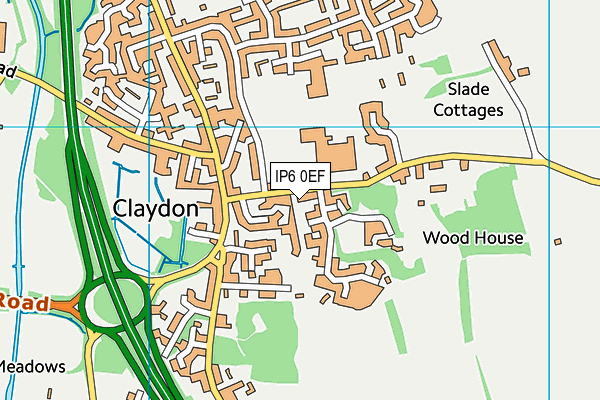 IP6 0EF map - OS VectorMap District (Ordnance Survey)