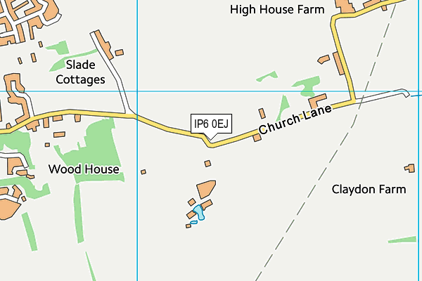 IP6 0EJ map - OS VectorMap District (Ordnance Survey)