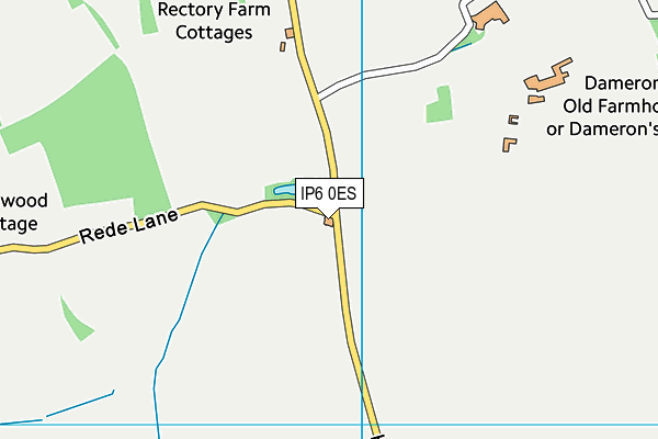 IP6 0ES map - OS VectorMap District (Ordnance Survey)