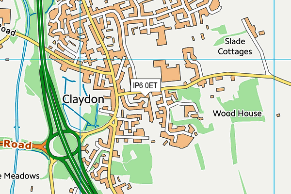 IP6 0ET map - OS VectorMap District (Ordnance Survey)