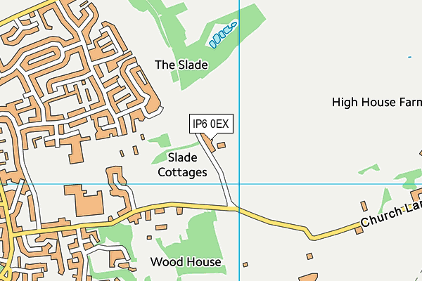 IP6 0EX map - OS VectorMap District (Ordnance Survey)