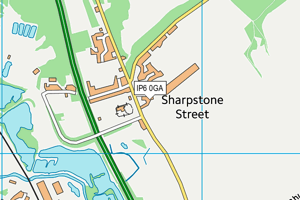 IP6 0GA map - OS VectorMap District (Ordnance Survey)