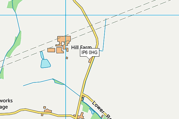 IP6 0HG map - OS VectorMap District (Ordnance Survey)