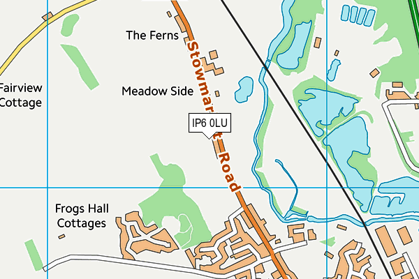 IP6 0LU map - OS VectorMap District (Ordnance Survey)