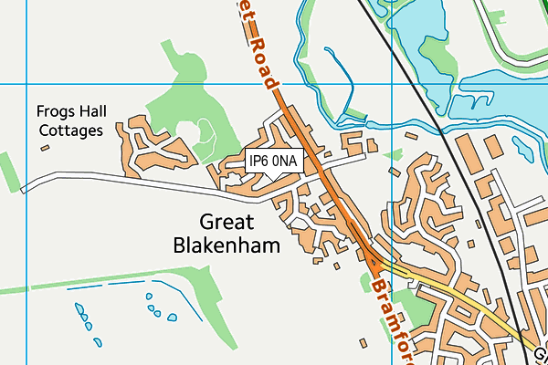 IP6 0NA map - OS VectorMap District (Ordnance Survey)