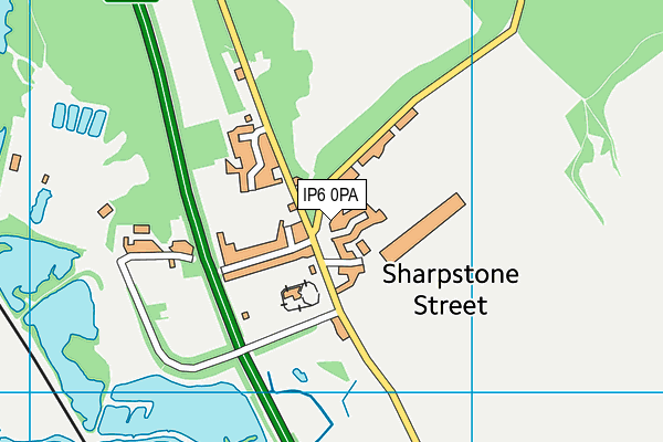 IP6 0PA map - OS VectorMap District (Ordnance Survey)