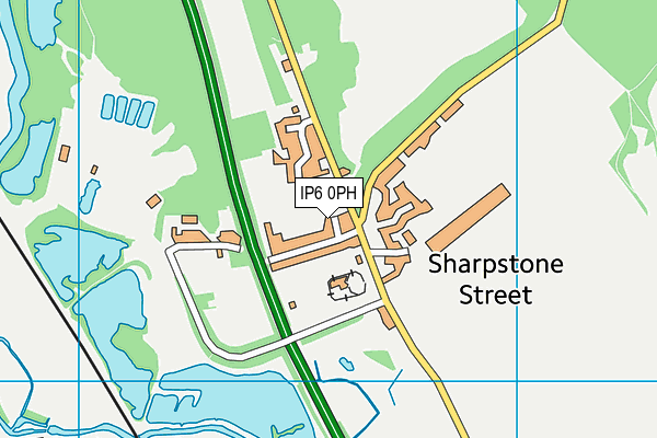 IP6 0PH map - OS VectorMap District (Ordnance Survey)