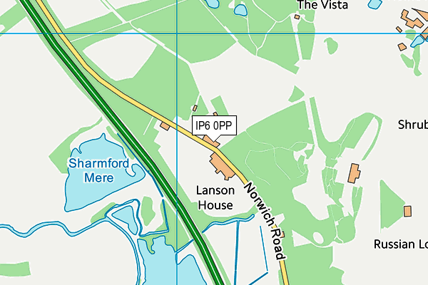 IP6 0PP map - OS VectorMap District (Ordnance Survey)