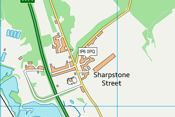 IP6 0PQ map - OS VectorMap District (Ordnance Survey)