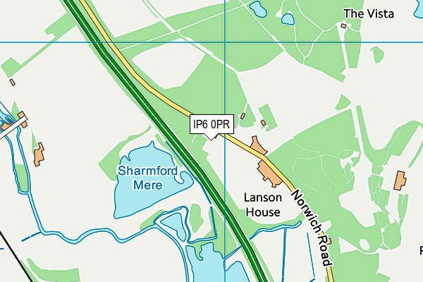 IP6 0PR map - OS VectorMap District (Ordnance Survey)