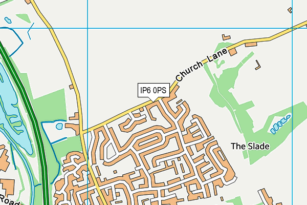 IP6 0PS map - OS VectorMap District (Ordnance Survey)