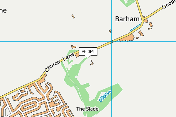 IP6 0PT map - OS VectorMap District (Ordnance Survey)