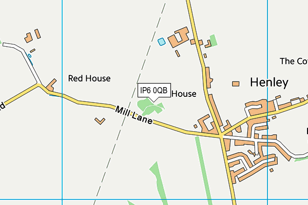 IP6 0QB map - OS VectorMap District (Ordnance Survey)
