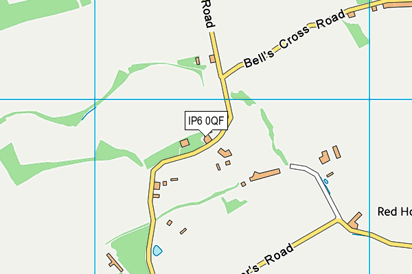 IP6 0QF map - OS VectorMap District (Ordnance Survey)