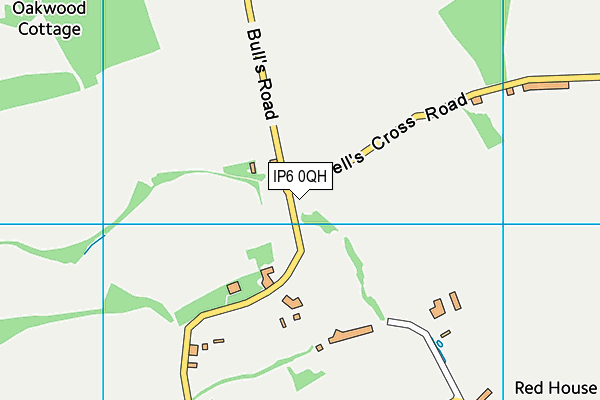 IP6 0QH map - OS VectorMap District (Ordnance Survey)