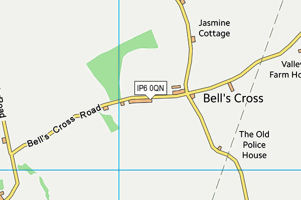 IP6 0QN map - OS VectorMap District (Ordnance Survey)