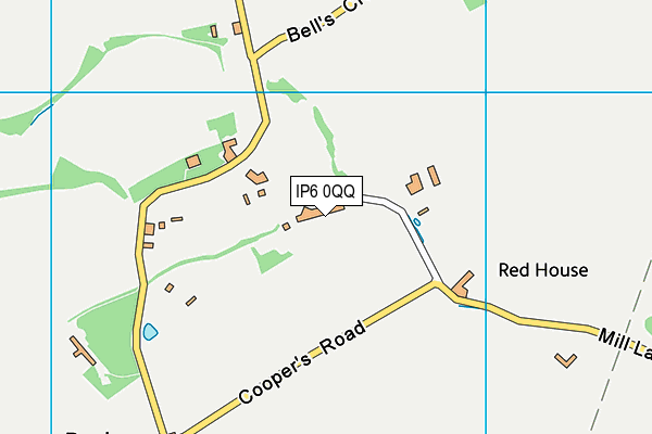 IP6 0QQ map - OS VectorMap District (Ordnance Survey)