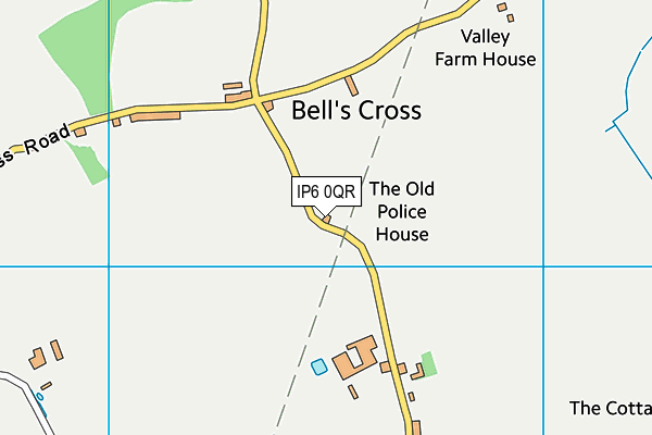 IP6 0QR map - OS VectorMap District (Ordnance Survey)