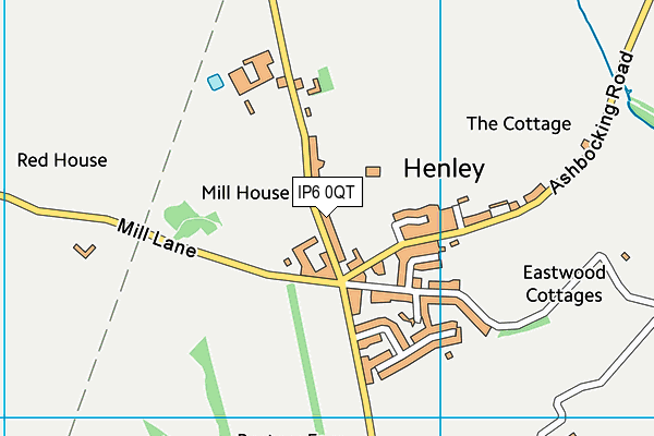 IP6 0QT map - OS VectorMap District (Ordnance Survey)