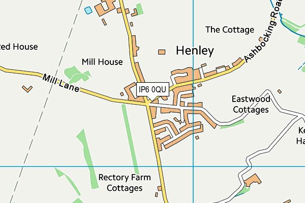 IP6 0QU map - OS VectorMap District (Ordnance Survey)