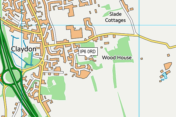 Map of CLAYDON TILING LTD at district scale