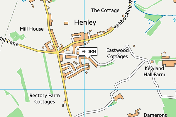 IP6 0RN map - OS VectorMap District (Ordnance Survey)