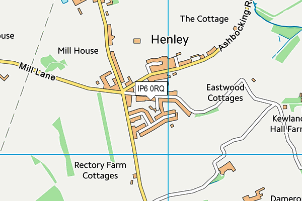 IP6 0RQ map - OS VectorMap District (Ordnance Survey)