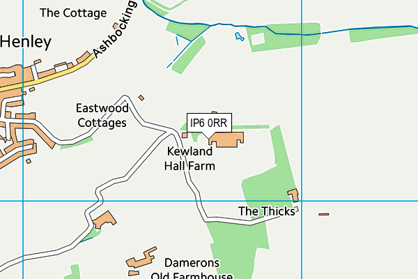 IP6 0RR map - OS VectorMap District (Ordnance Survey)