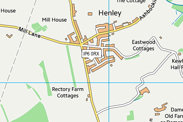 IP6 0RX map - OS VectorMap District (Ordnance Survey)