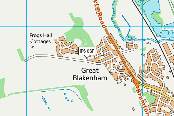 IP6 0SF map - OS VectorMap District (Ordnance Survey)