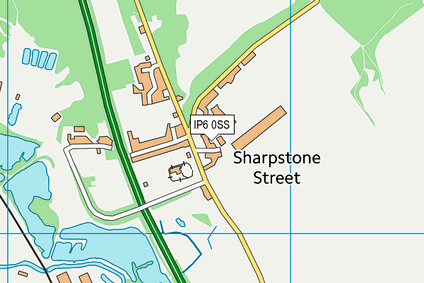 IP6 0SS map - OS VectorMap District (Ordnance Survey)