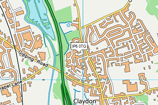 IP6 0TG map - OS VectorMap District (Ordnance Survey)