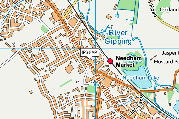 Needham Gym & Fitness (Closed) map (IP6 8AP) - OS VectorMap District (Ordnance Survey)