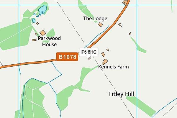 IP6 8HG map - OS VectorMap District (Ordnance Survey)