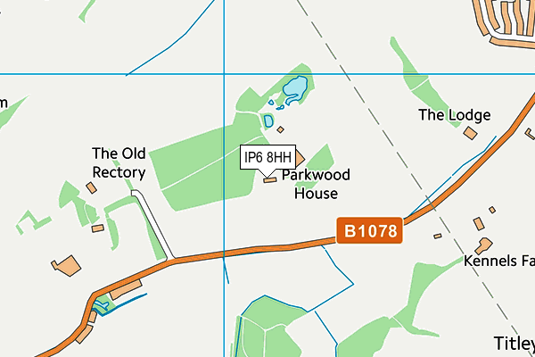 IP6 8HH map - OS VectorMap District (Ordnance Survey)